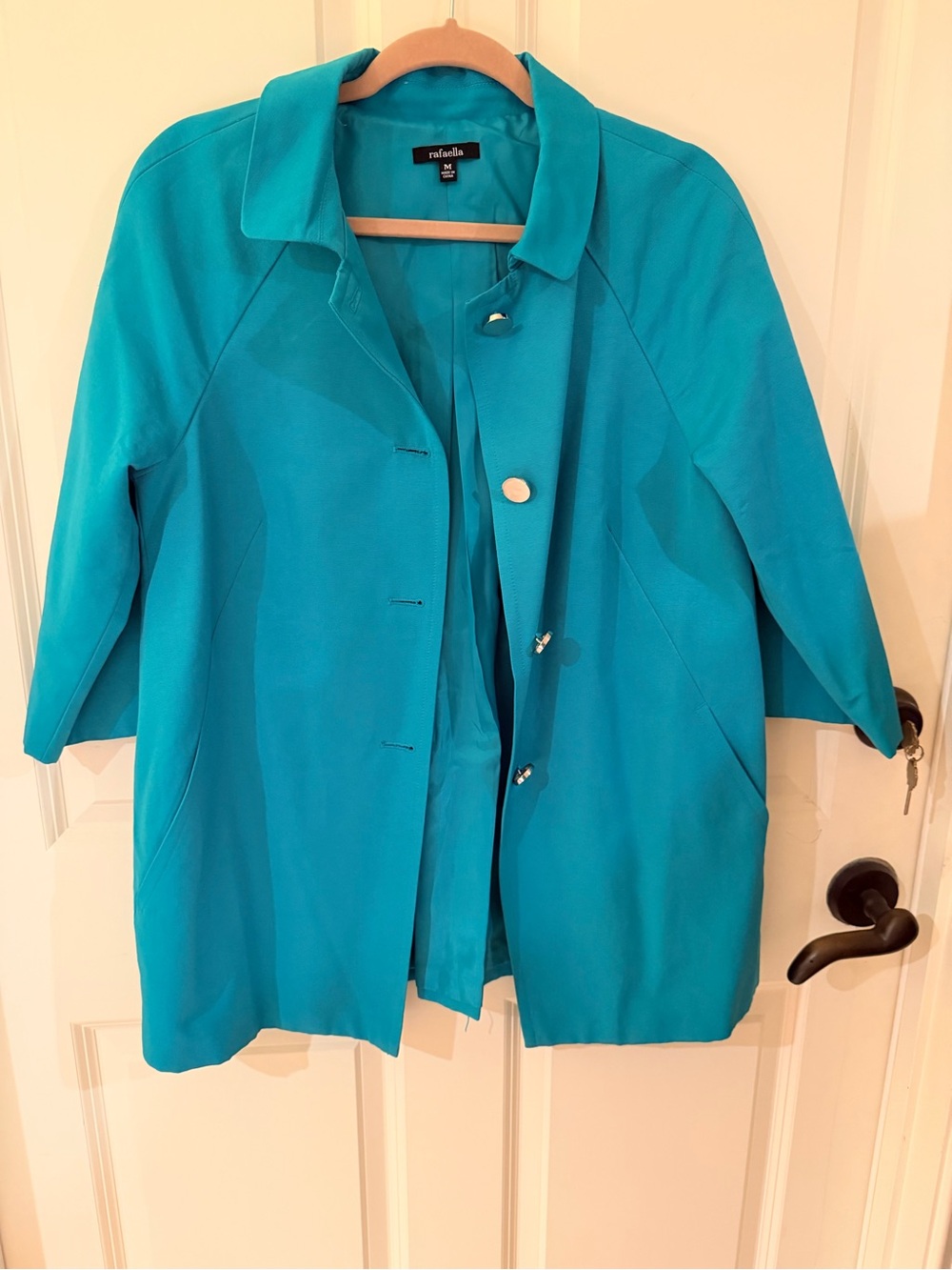 Rafaella Teal Women's Lightweight Coat